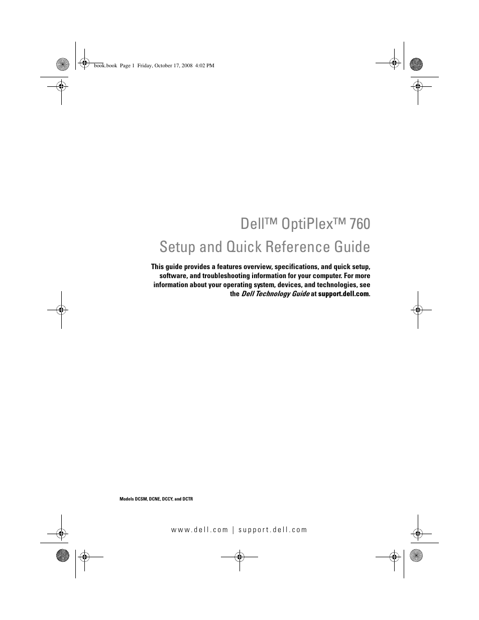 Dell OptiPlex 760 User Manual | 76 pages