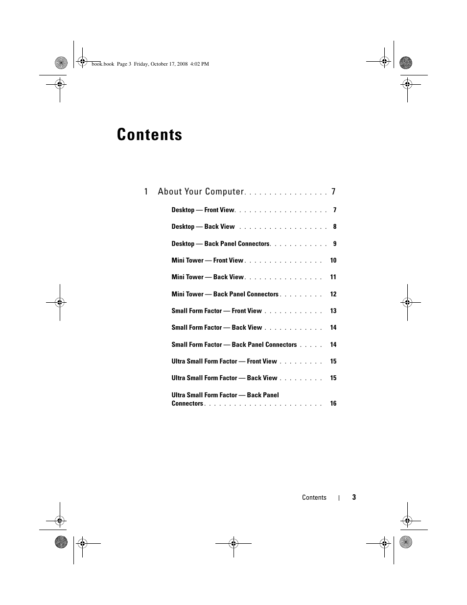 Dell OptiPlex 760 User Manual | Page 3 / 76