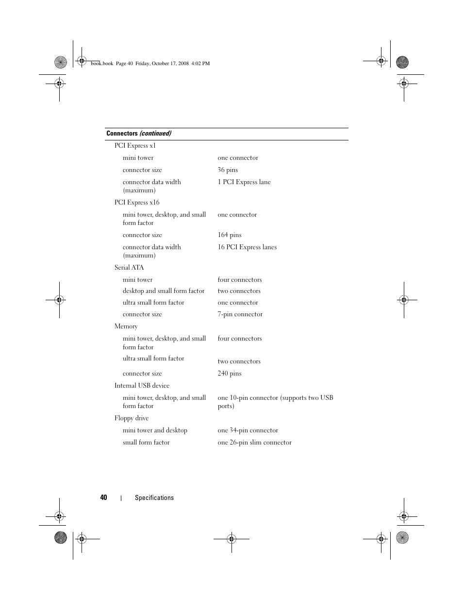 Dell OptiPlex 760 User Manual | Page 40 / 76