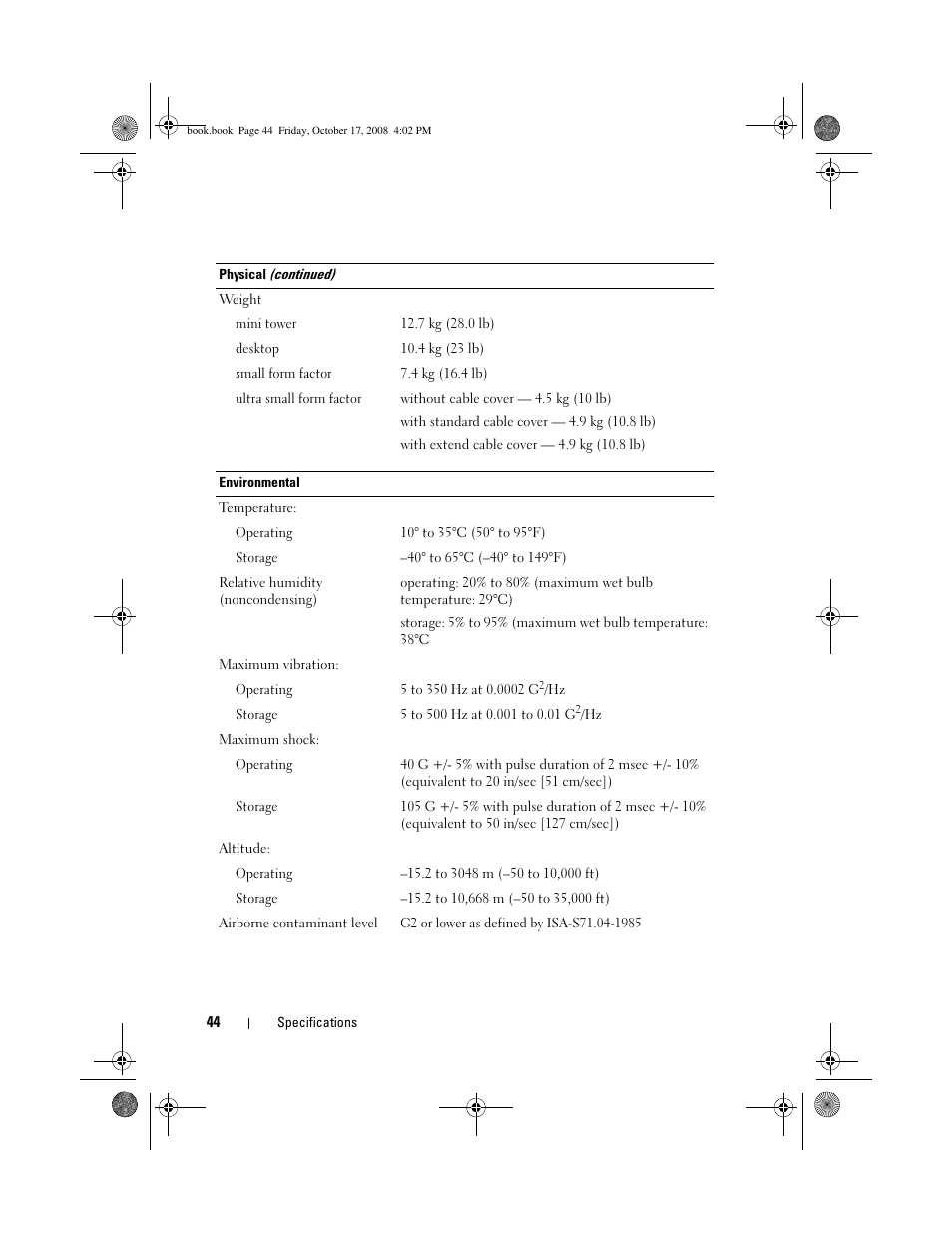 Dell OptiPlex 760 User Manual | Page 44 / 76