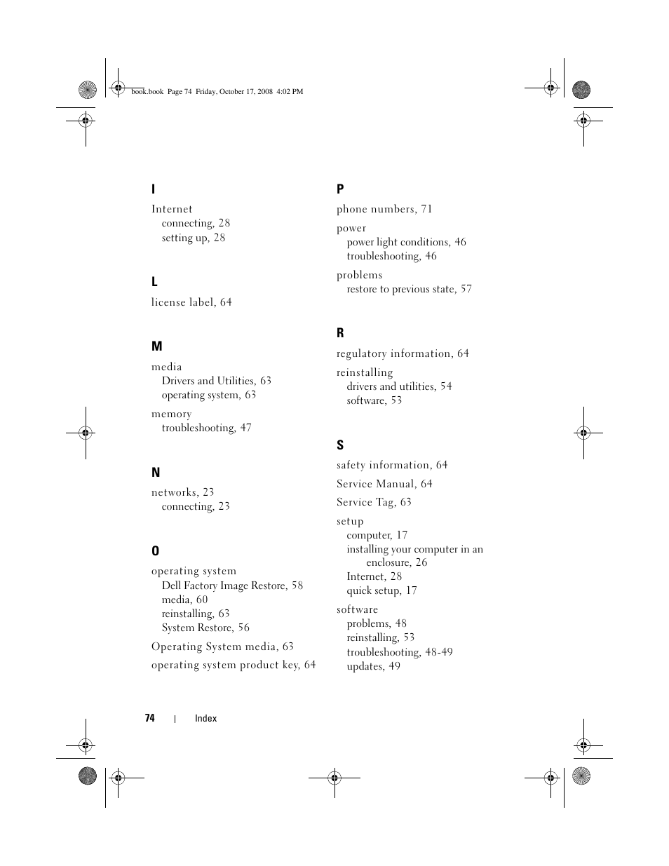 Dell OptiPlex 760 User Manual | Page 74 / 76