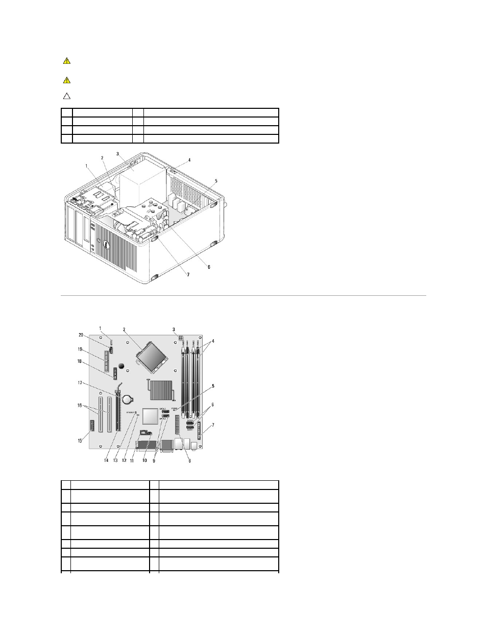 System board components | Dell OptiPlex 760 User Manual | Page 103 / 203