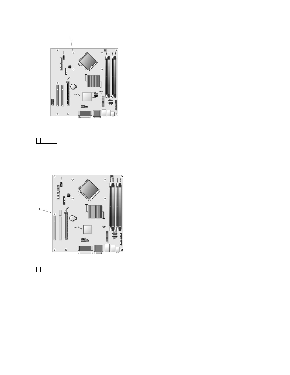 Desktop system board screws, Small form factor system board screws | Dell OptiPlex 760 User Manual | Page 146 / 203