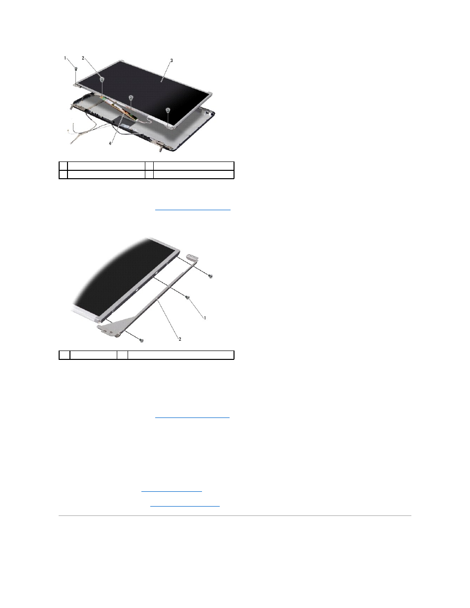 Display panel cable, Replacing the display panel | Dell Inspiron 1545 User Manual | Page 27 / 51