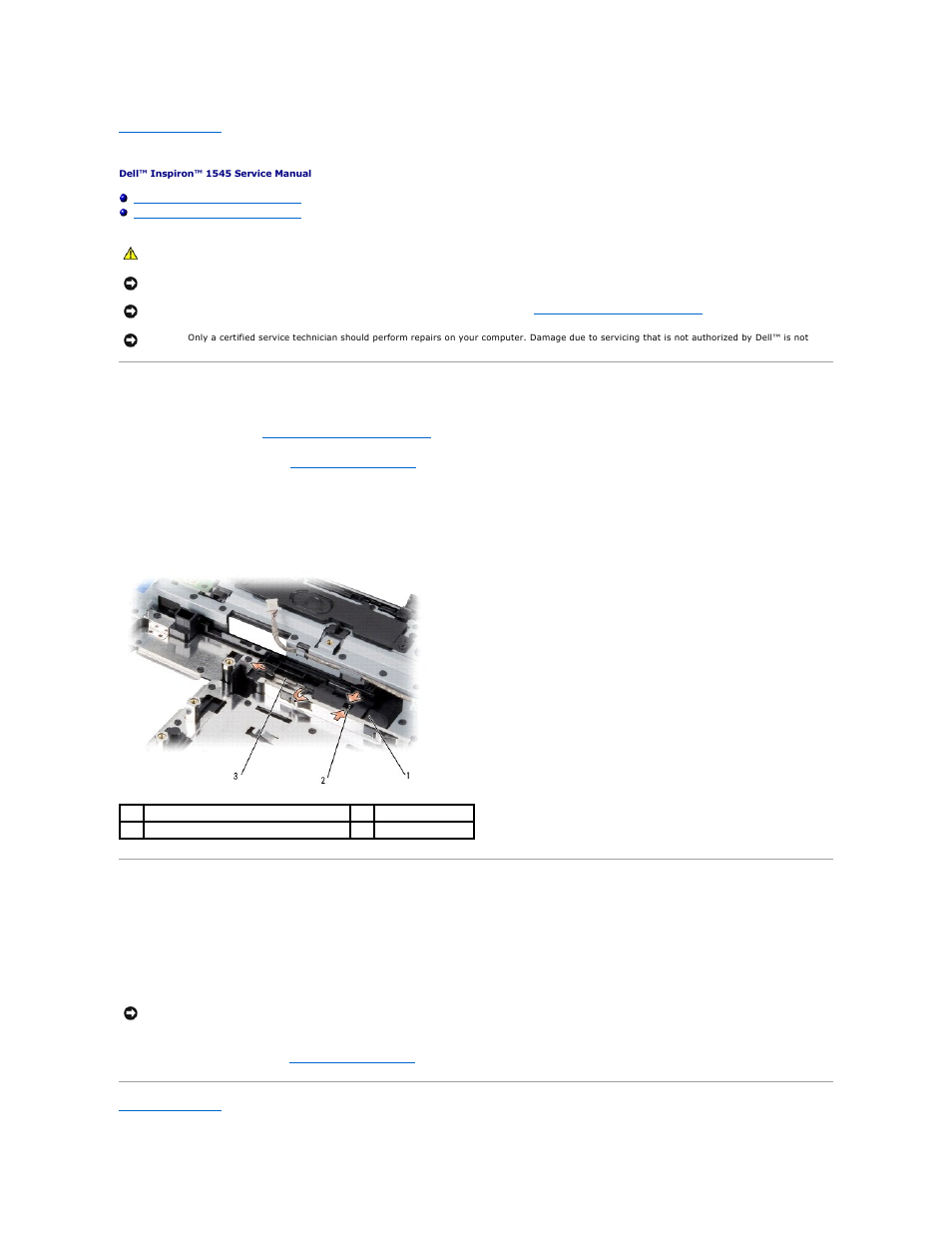 Battery latch assembly, Removing the battery latch assembly, Replacing the battery latch assembly | Dell Inspiron 1545 User Manual | Page 4 / 51