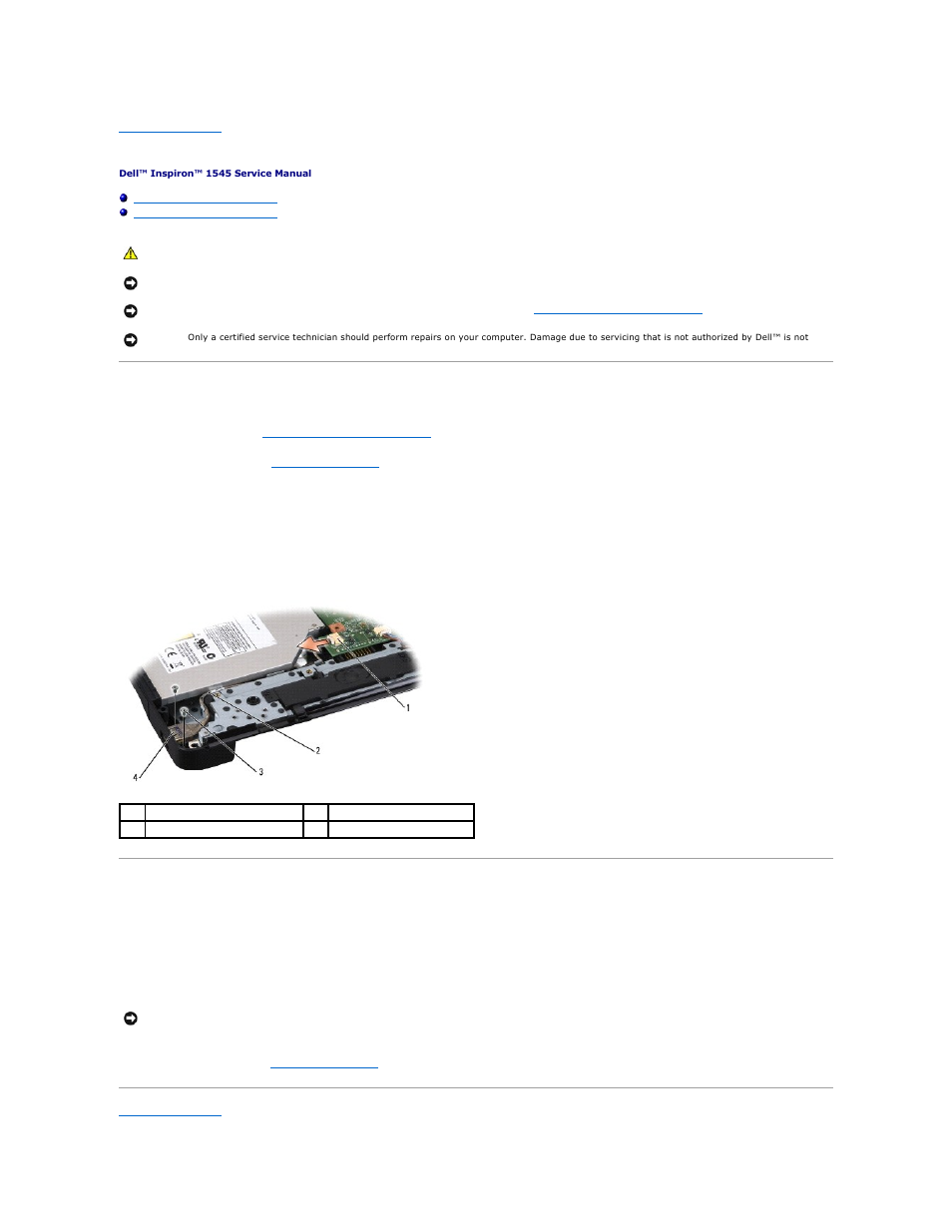 Usb extend cable, Removing the usb extend cable, Replacing the usb extend cable | Dell Inspiron 1545 User Manual | Page 50 / 51