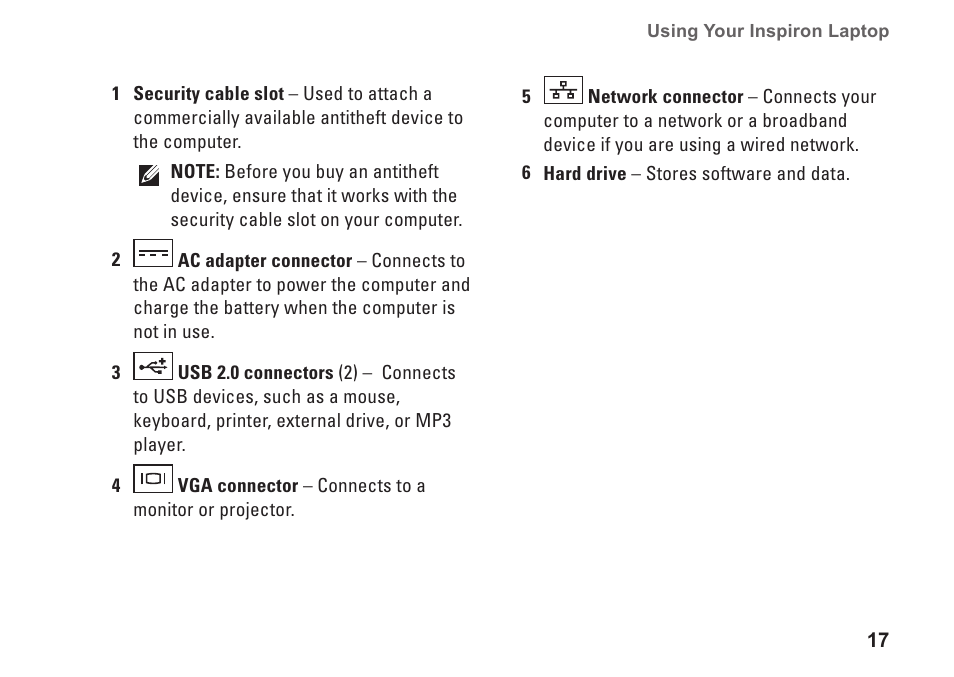 Dell Inspiron 1545 User Manual | Page 19 / 72