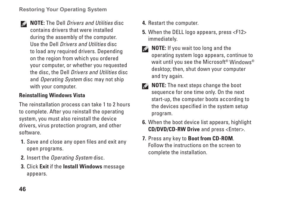 Dell Inspiron 1545 User Manual | Page 48 / 72