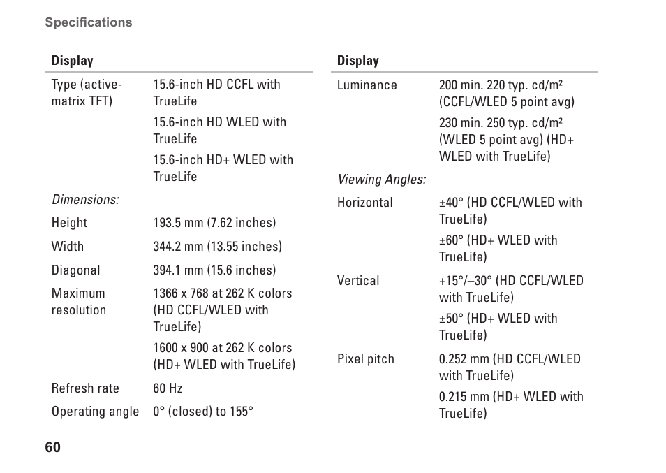 Dell Inspiron 1545 User Manual | Page 62 / 72