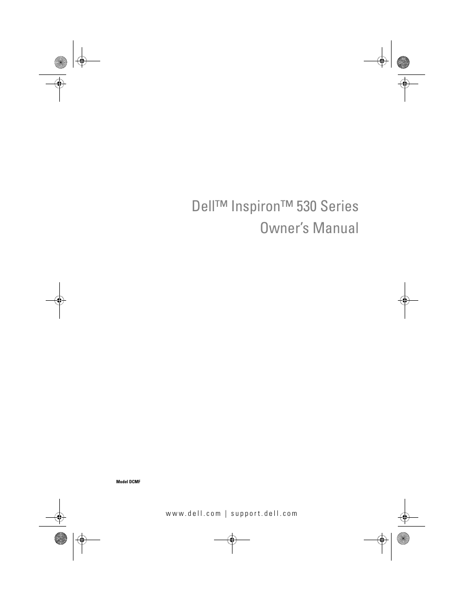 Dell Inspiron 530 User Manual | 226 pages