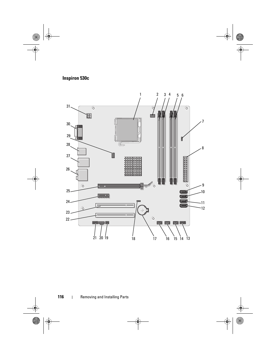 Inspiron 530c | Dell Inspiron 530 User Manual | Page 116 / 226