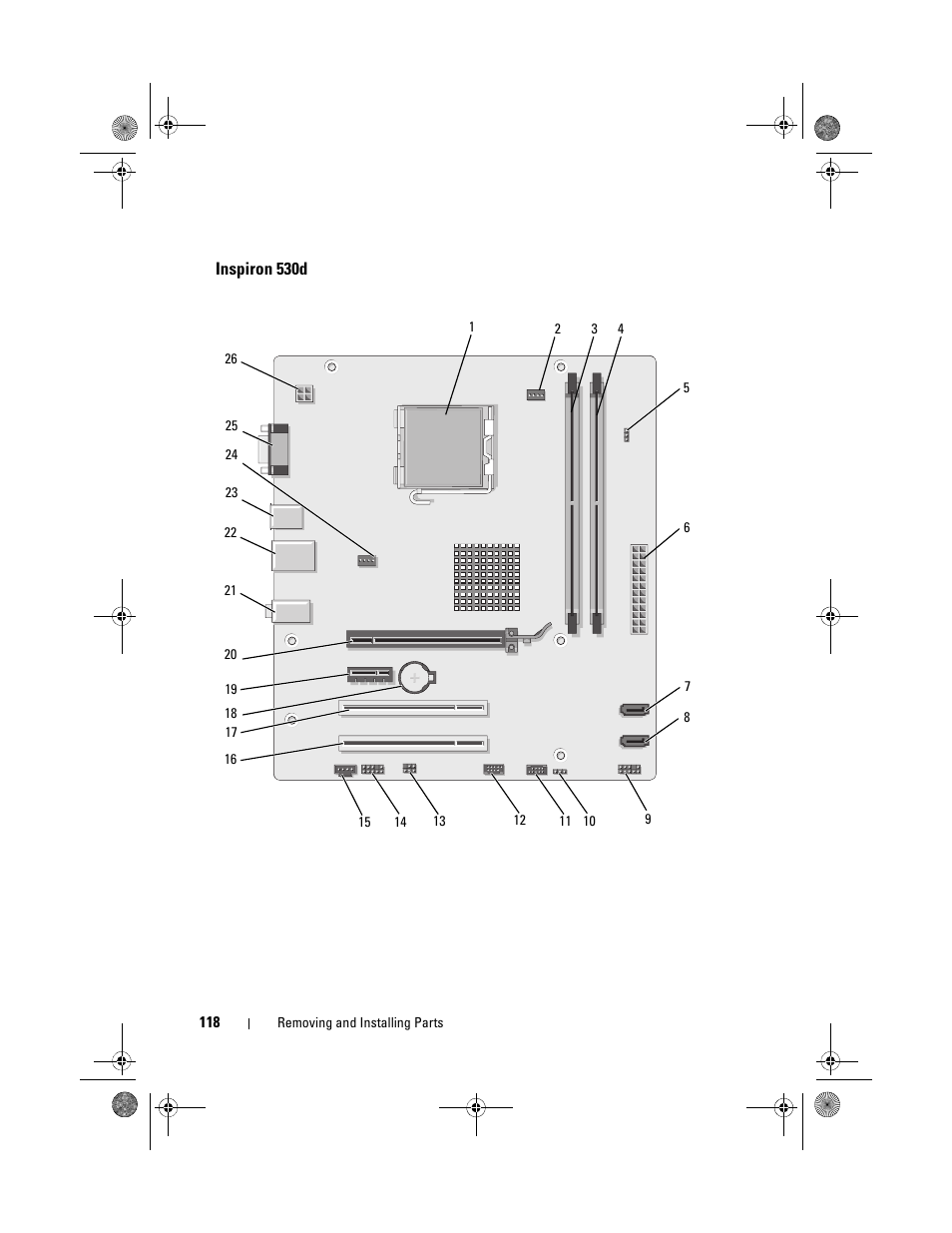 Inspiron 530d | Dell Inspiron 530 User Manual | Page 118 / 226