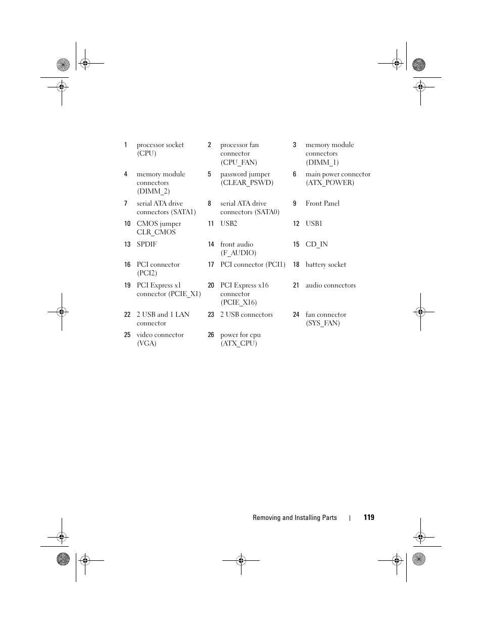 Dell Inspiron 530 User Manual | Page 119 / 226