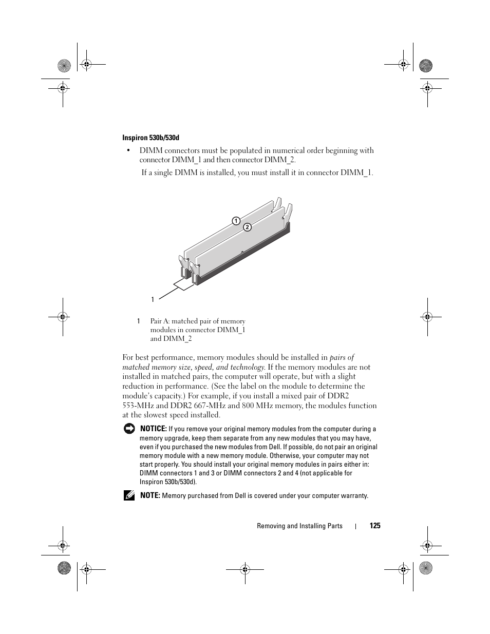 Inspiron 530b/530d | Dell Inspiron 530 User Manual | Page 125 / 226