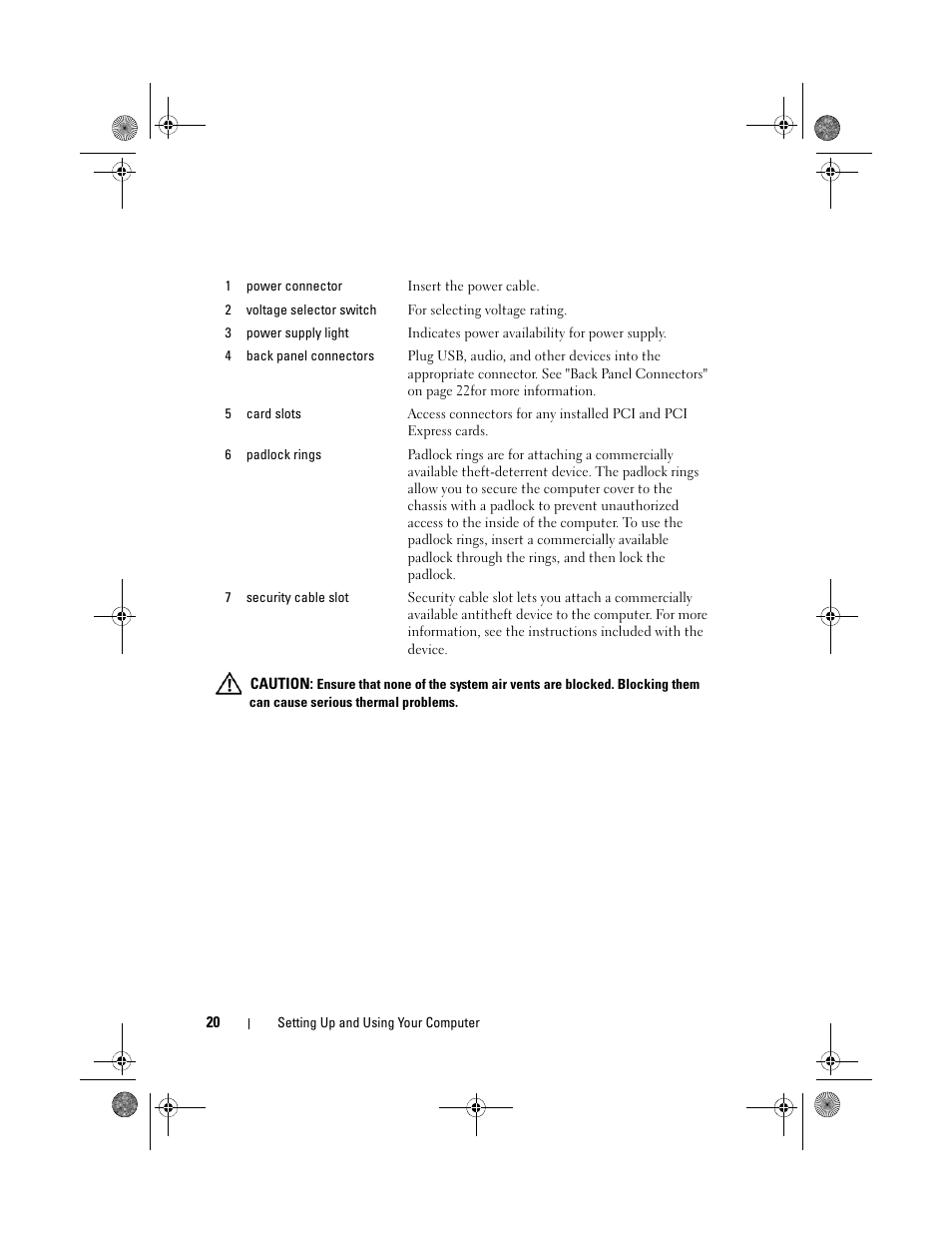 Dell Inspiron 530 User Manual | Page 20 / 226