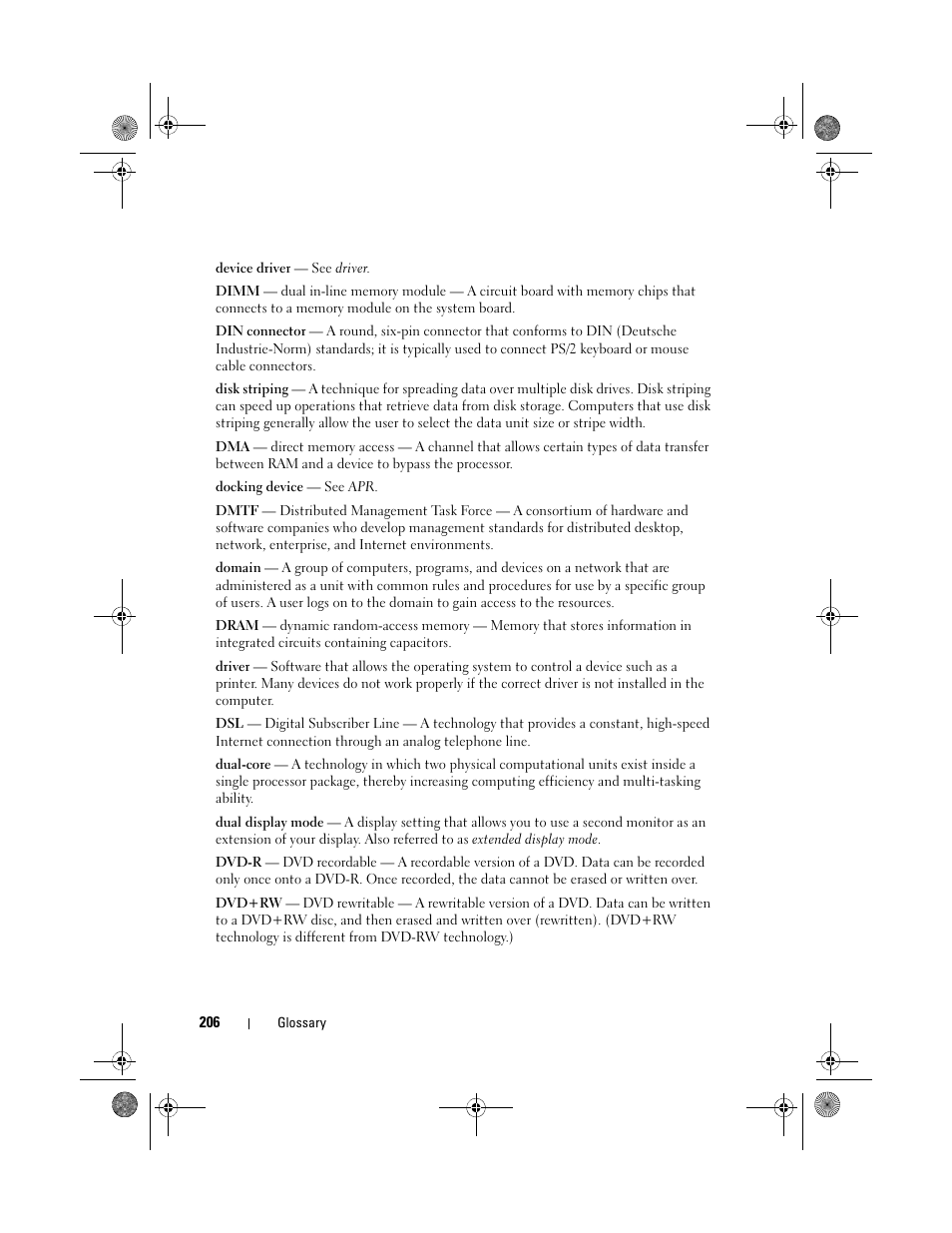 Dell Inspiron 530 User Manual | Page 206 / 226