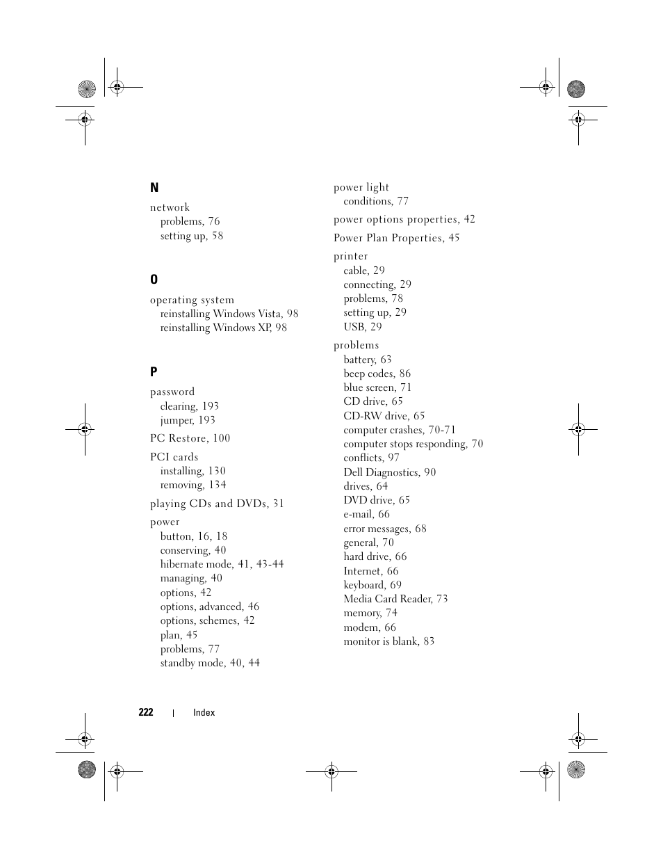 Dell Inspiron 530 User Manual | Page 222 / 226