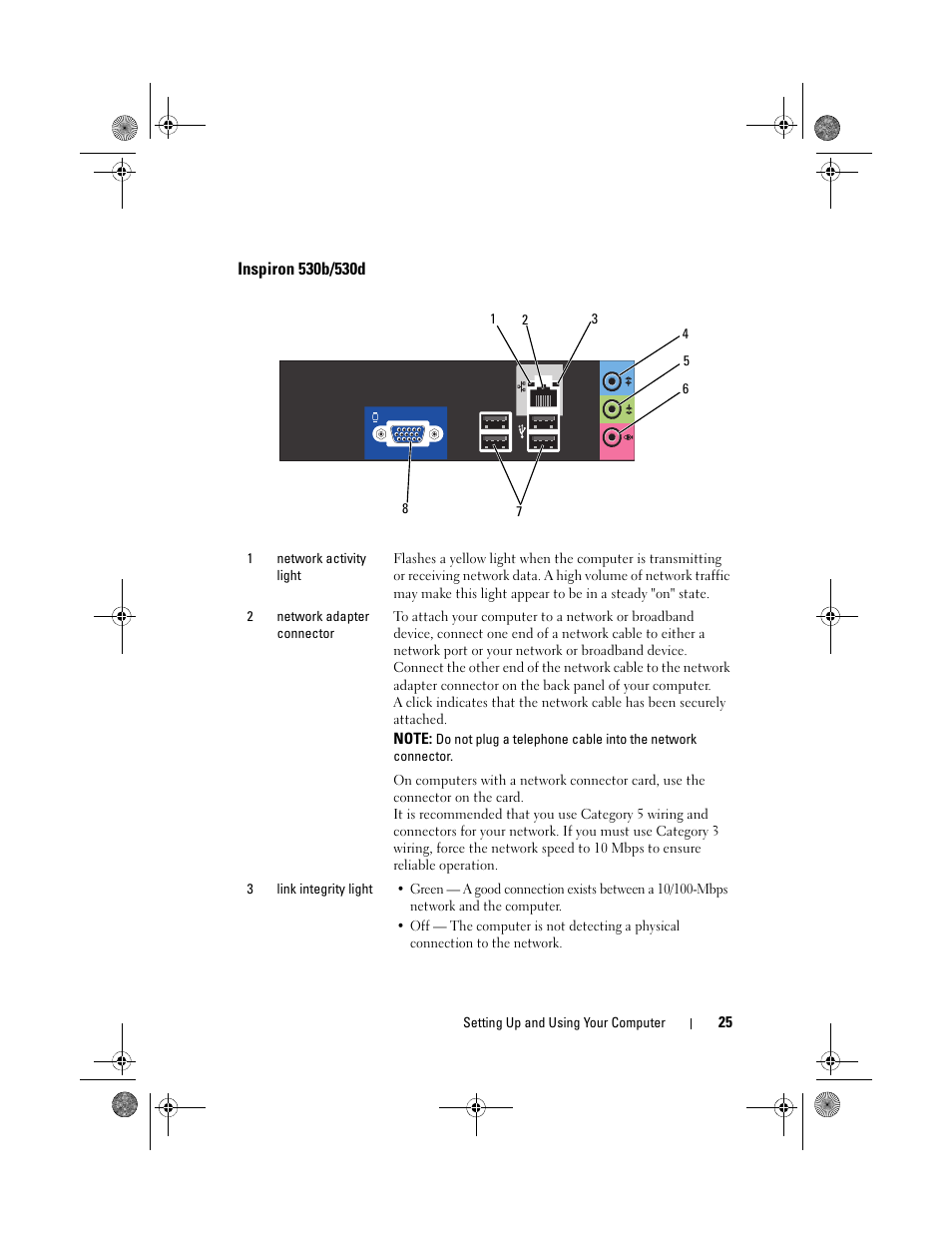 Inspiron 530b/530d | Dell Inspiron 530 User Manual | Page 25 / 226