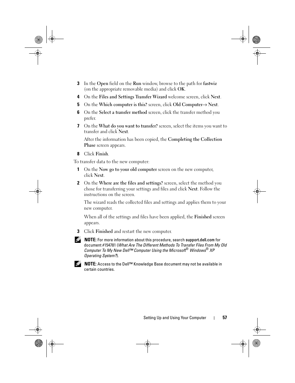 Dell Inspiron 530 User Manual | Page 57 / 226