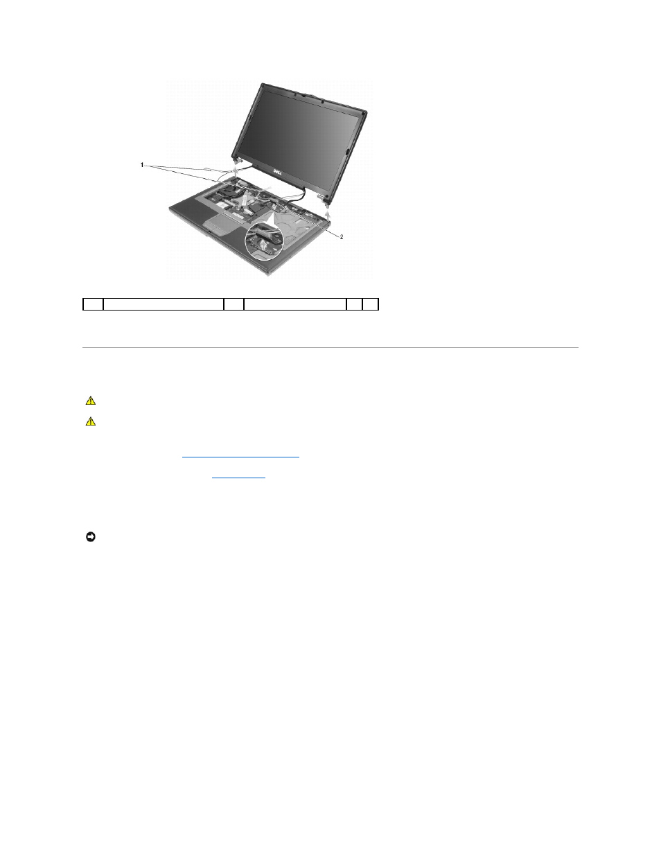 Removing the display bezel | Dell Latitude D620 User Manual | Page 13 / 43