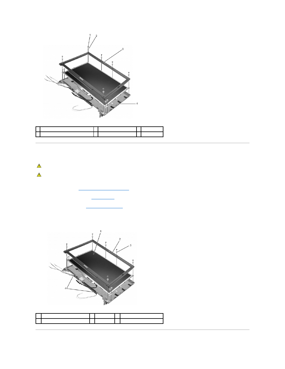 Removing the display panel | Dell Latitude D620 User Manual | Page 14 / 43