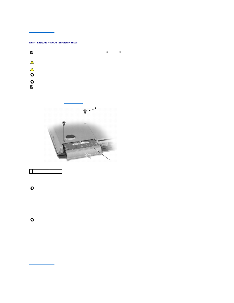 Hard drive | Dell Latitude D620 User Manual | Page 18 / 43