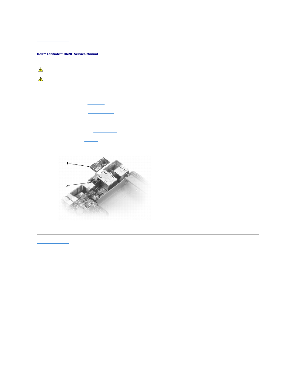 Microphone | Dell Latitude D620 User Manual | Page 30 / 43