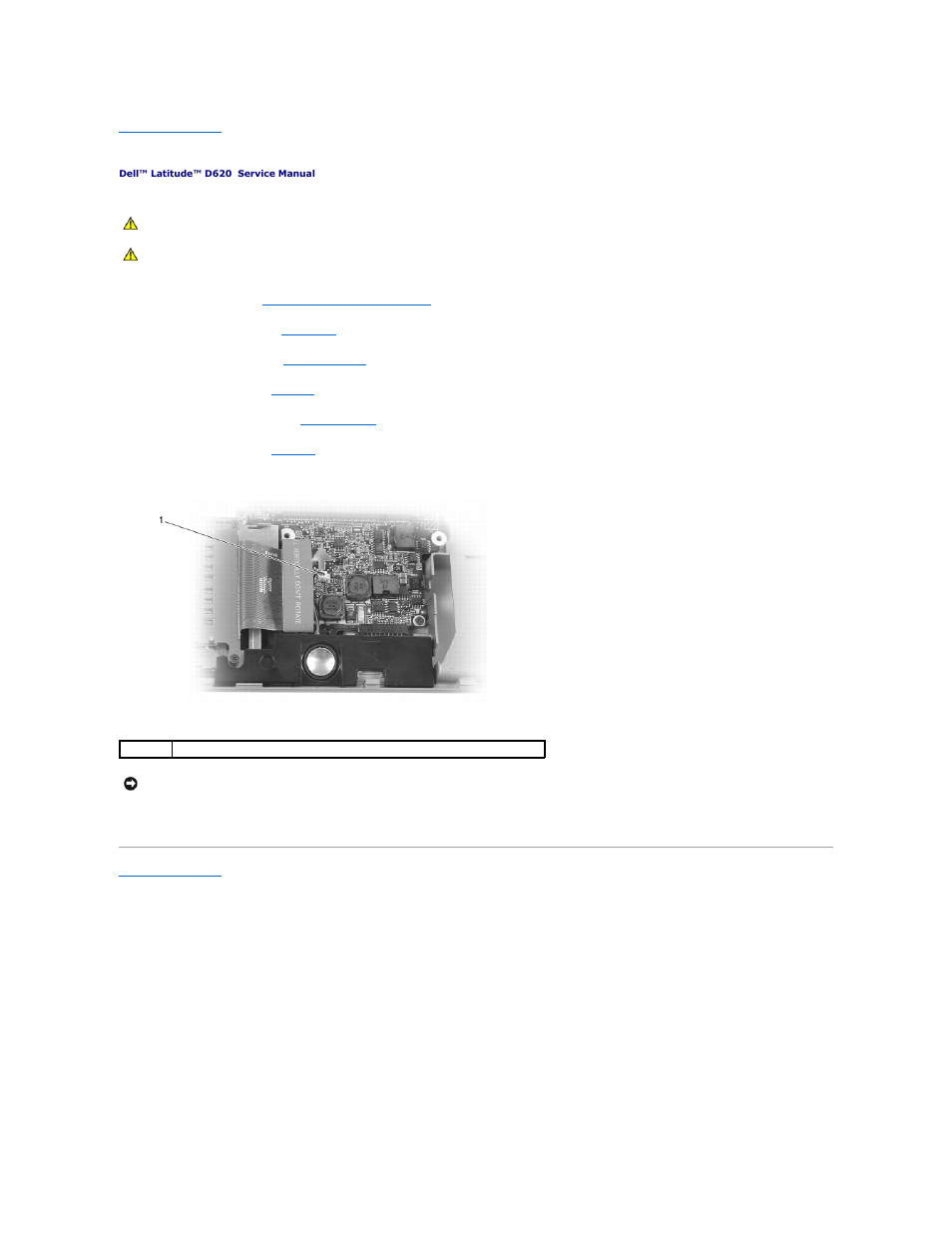 Speaker | Dell Latitude D620 User Manual | Page 35 / 43