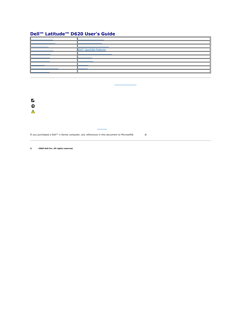 Dell Latitude D620 User Manual | 102 pages