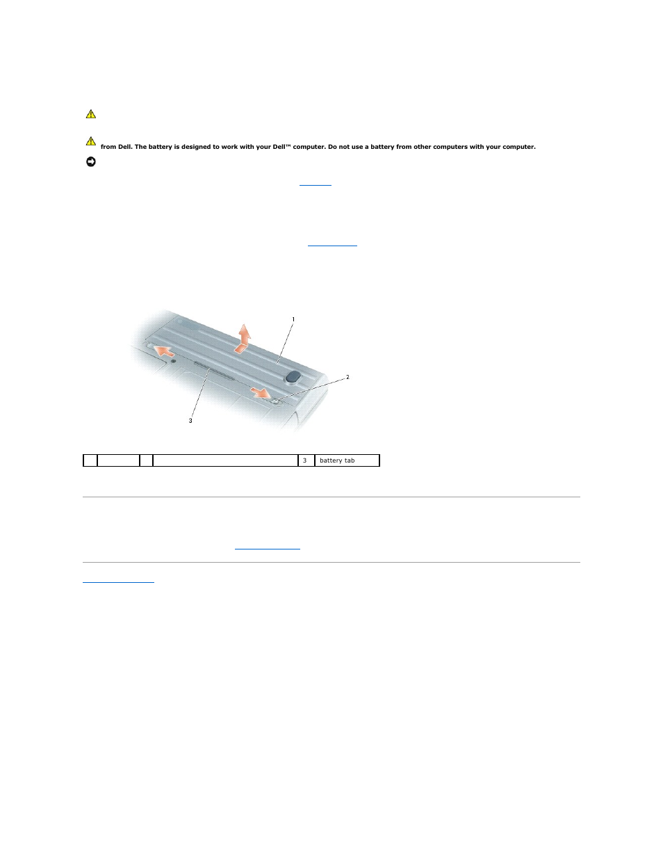 Replacing the battery, Storing a battery | Dell Latitude D620 User Manual | Page 14 / 102