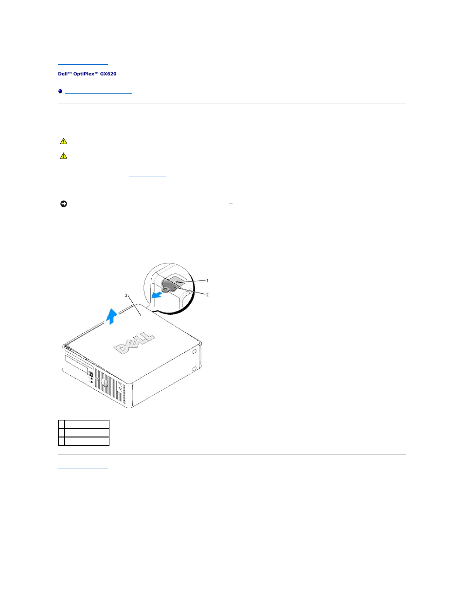 Removing the computer cover | Dell OptiPlex GX620 User Manual | Page 155 / 221