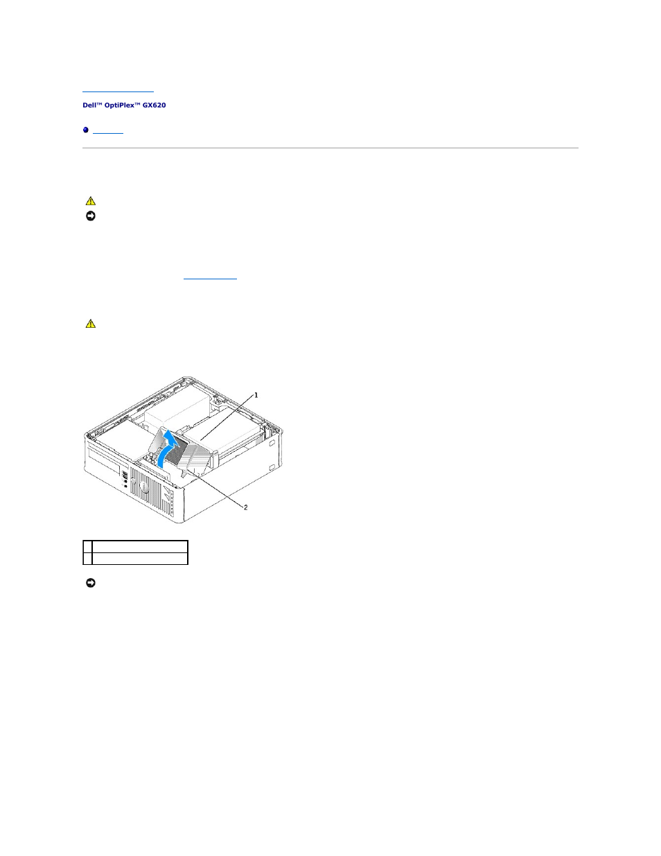 Processor, Removing the processor | Dell OptiPlex GX620 User Manual | Page 166 / 221