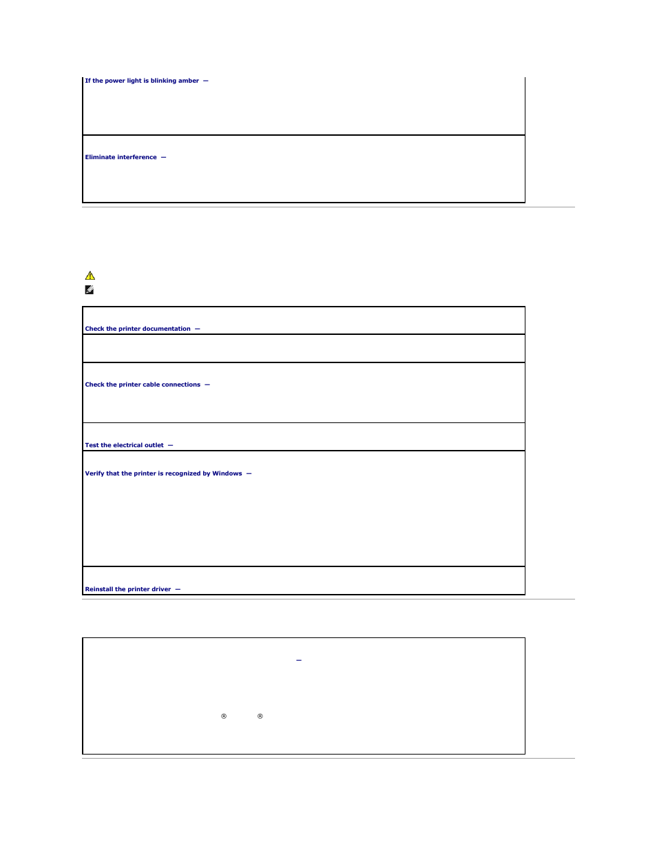 Printer problems, Restoring default settings | Dell OptiPlex GX620 User Manual | Page 180 / 221