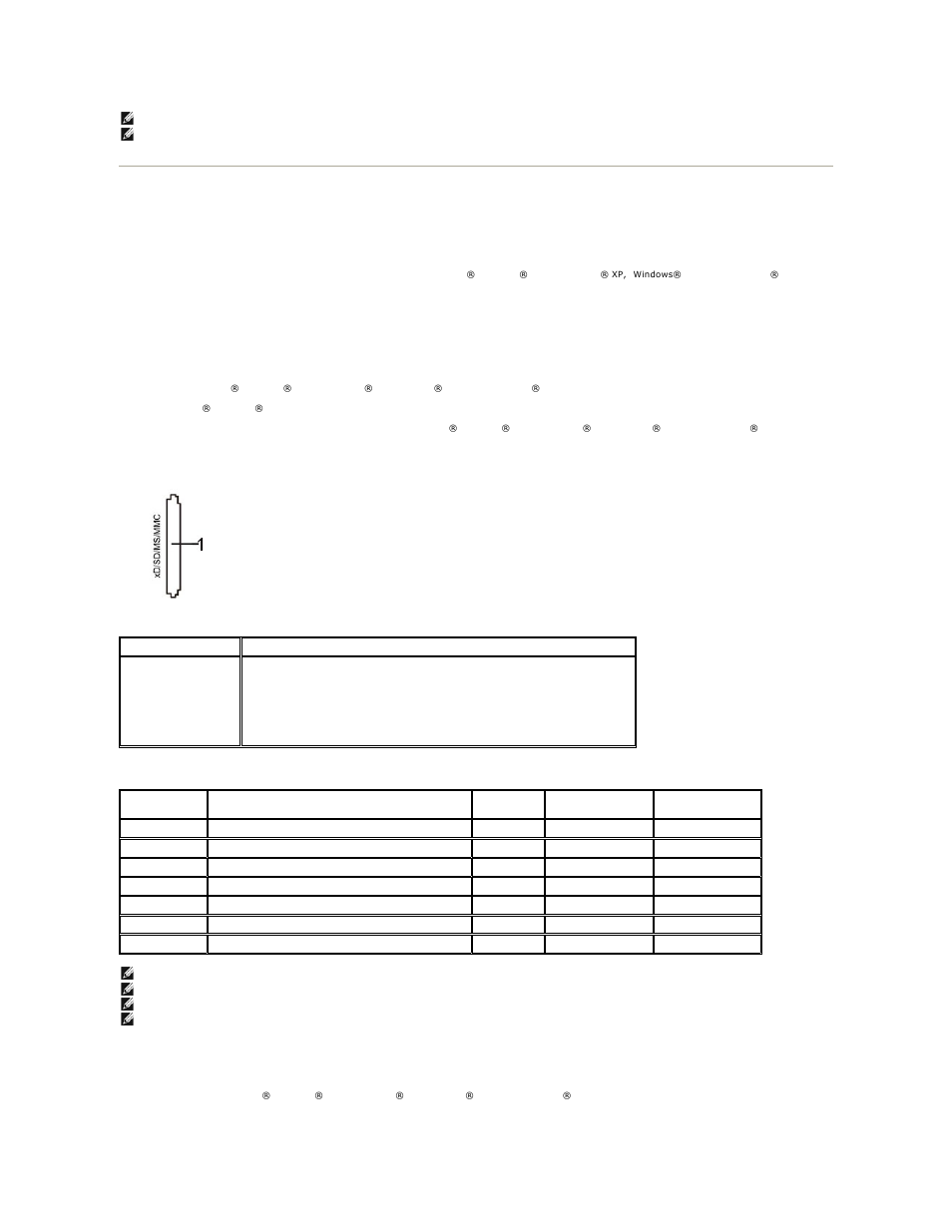Card reader specifications | Dell u2410 User Manual | Page 14 / 43