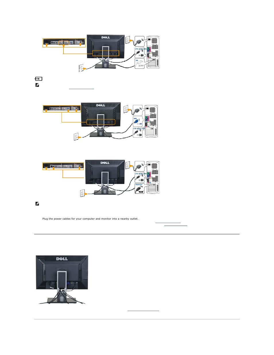 Organizing your cables | Dell u2410 User Manual | Page 37 / 43