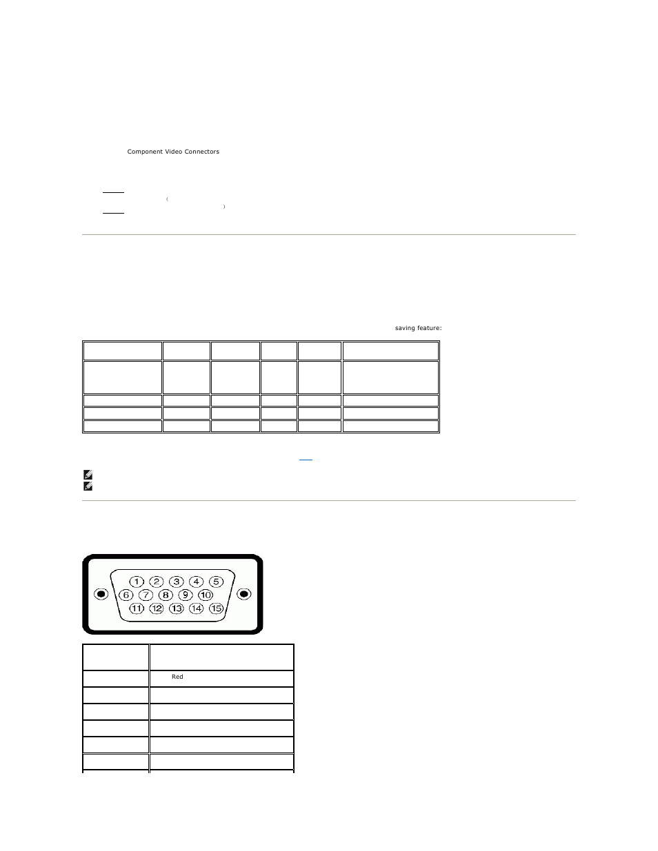 Monitor specifications, Power management modes, Pin assignments | Dell u2410 User Manual | Page 7 / 43