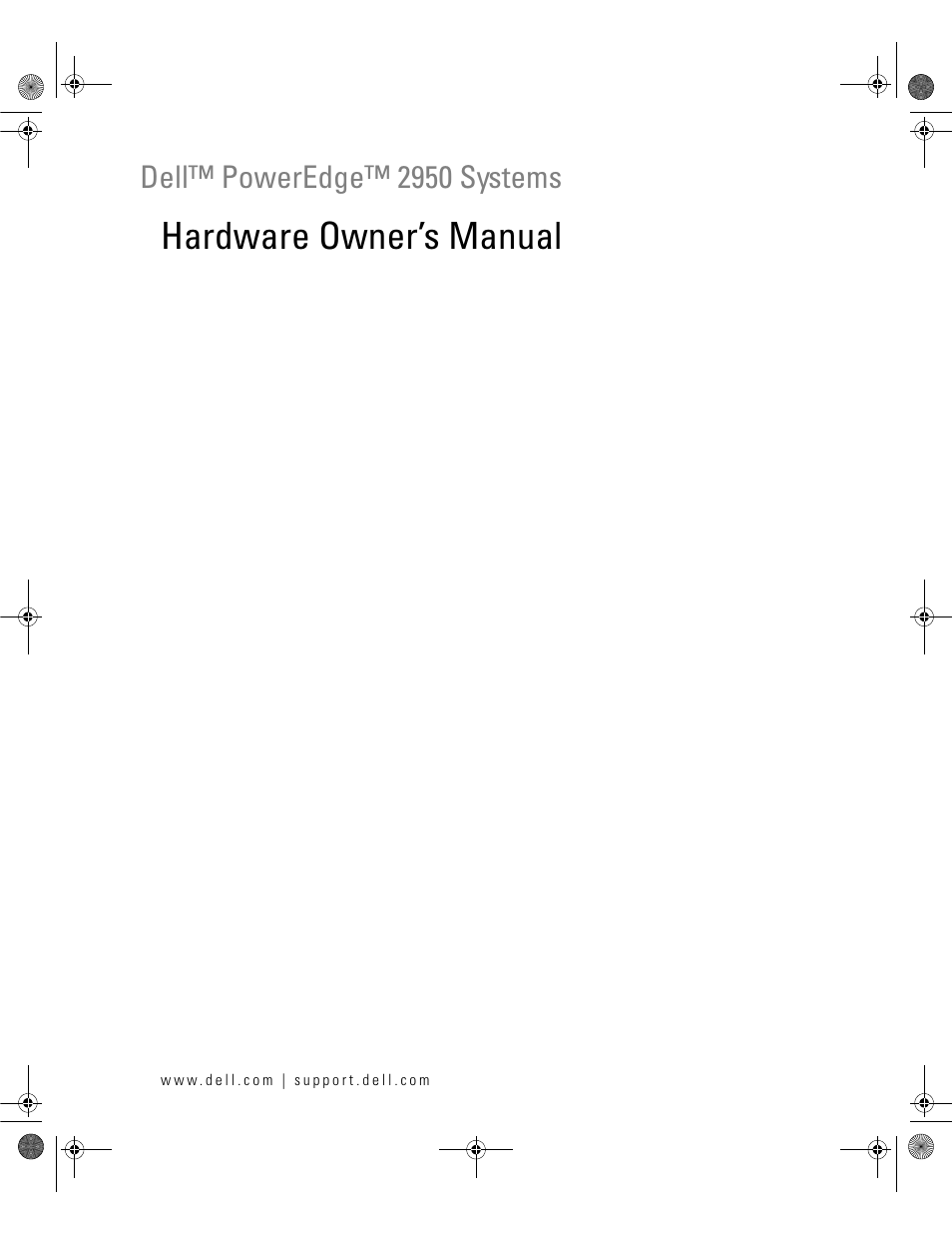 Dell POWEREDGE 2950 User Manual | 182 pages