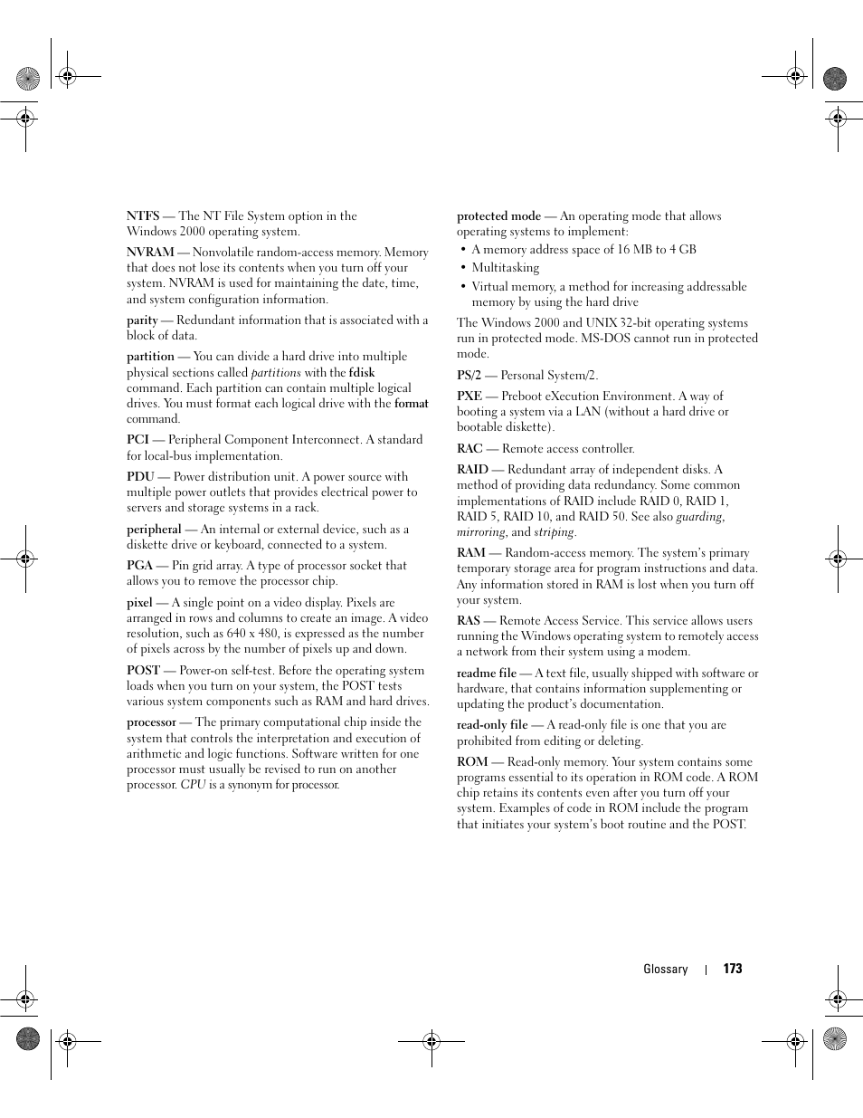 Dell POWEREDGE 2950 User Manual | Page 173 / 182