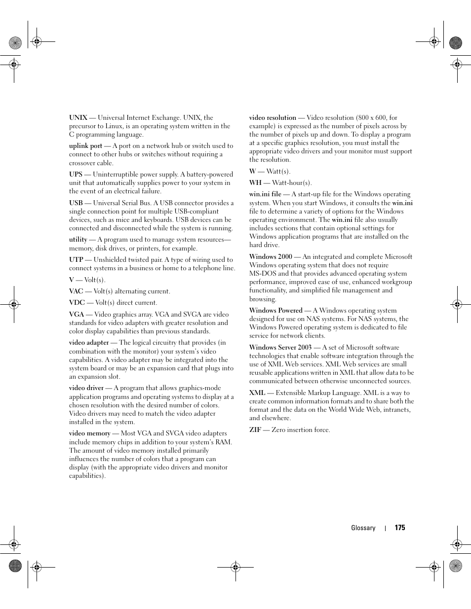 Dell POWEREDGE 2950 User Manual | Page 175 / 182