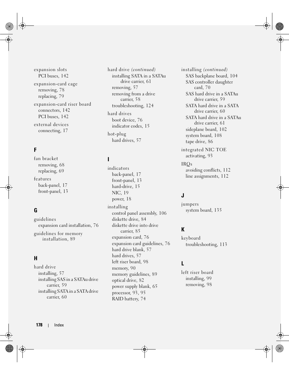 Dell POWEREDGE 2950 User Manual | Page 178 / 182