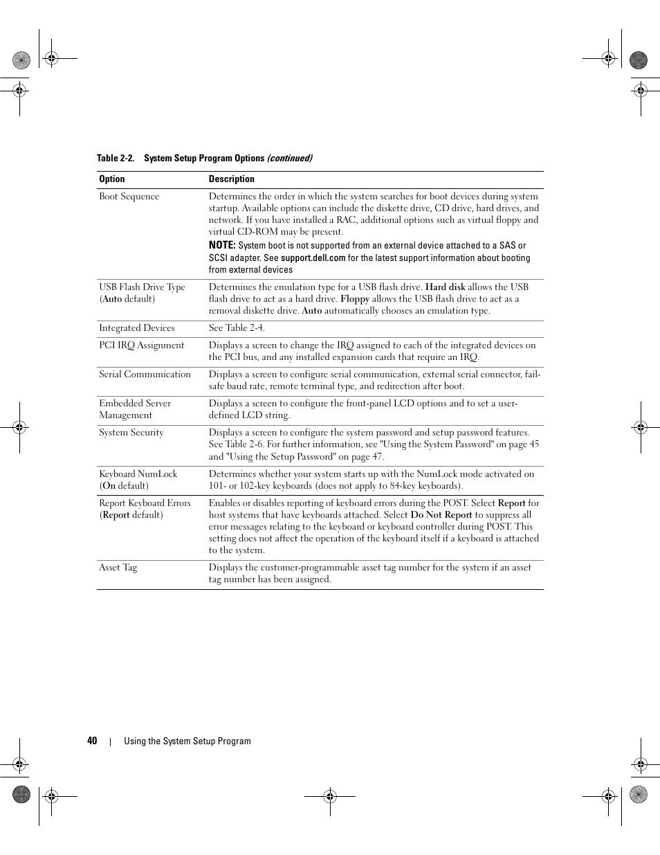 Dell POWEREDGE 2950 User Manual | Page 40 / 182