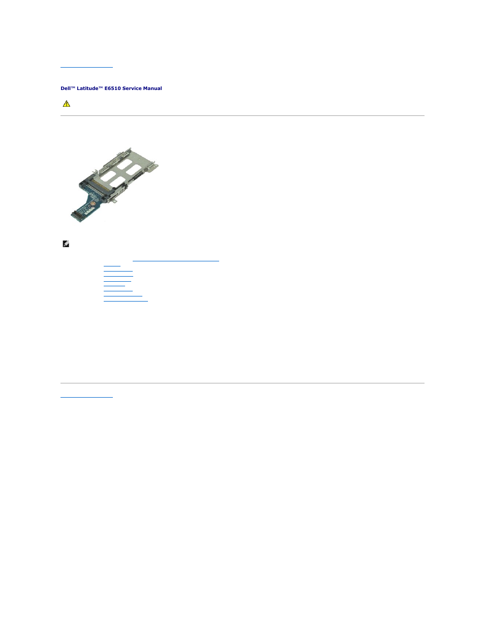 Expresscard board, Removing the expresscard board, Replacing the expresscard board | Dell Latitude E6510 User Manual | Page 16 / 54