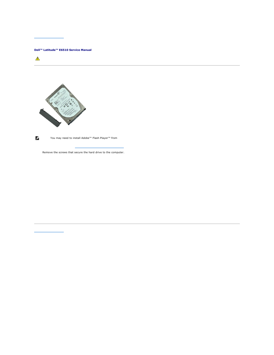 Hard drive, Removing the hard drive, Replacing the hard drive | Dell Latitude E6510 User Manual | Page 19 / 54