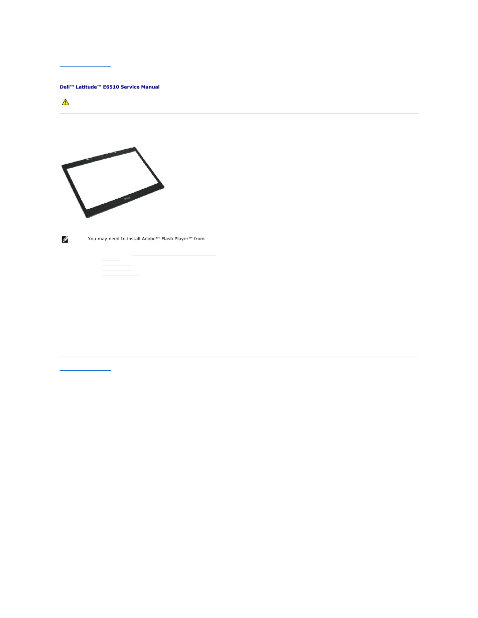 Display bezel, Removing the display bezel, Replacing the display bezel | Dell Latitude E6510 User Manual | Page 25 / 54