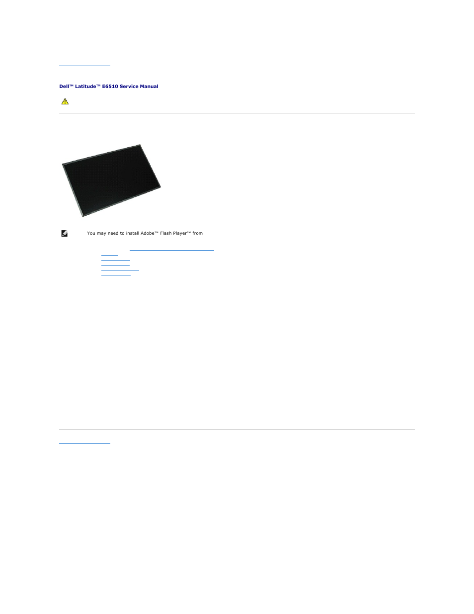 Display panel, Removing the display panel, Replacing the display panel | Dell Latitude E6510 User Manual | Page 29 / 54