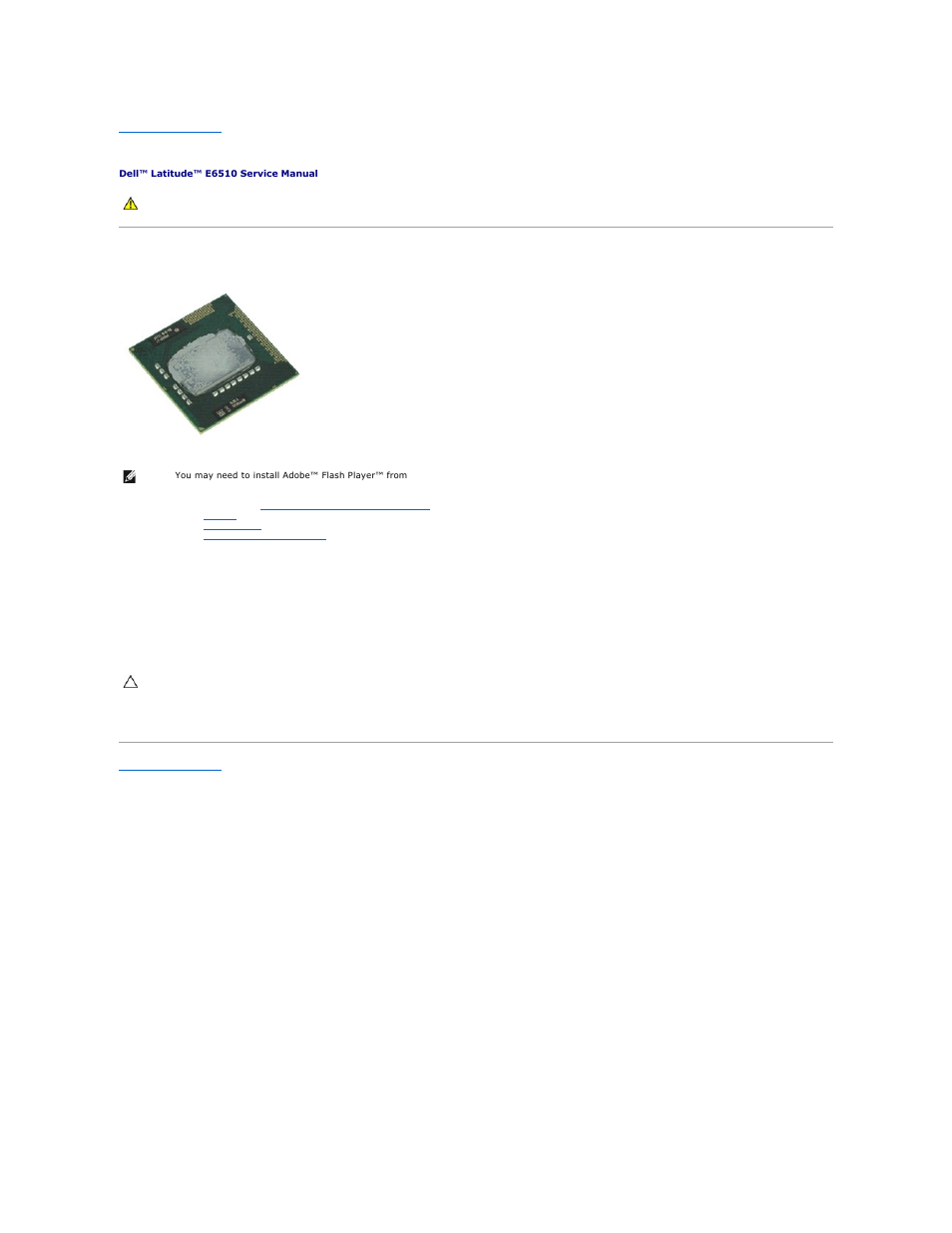 Processor, Removing the processor, Replacing the processor | Dell Latitude E6510 User Manual | Page 40 / 54