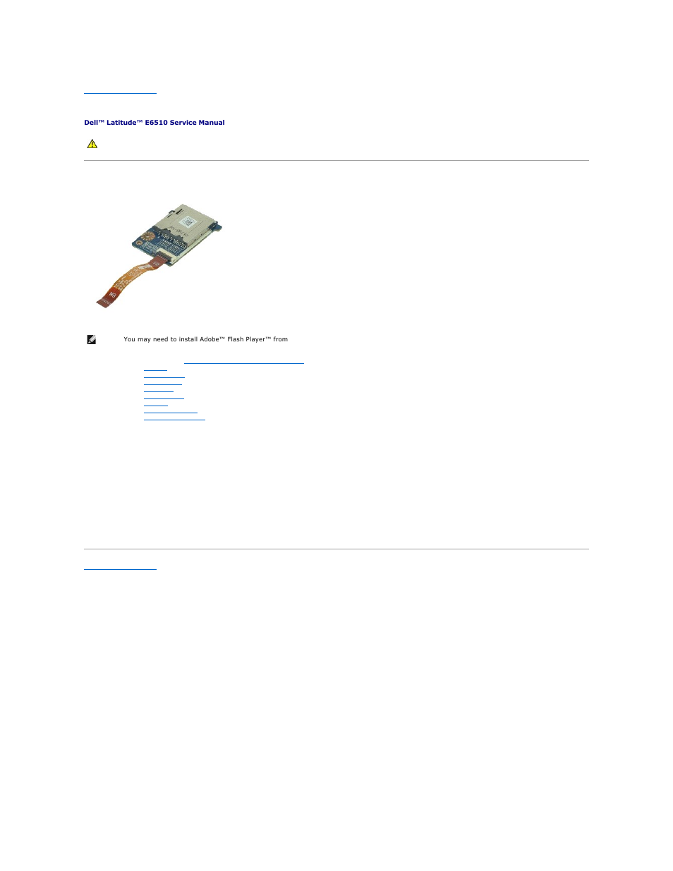 Sd card board, Removing the sd card board, Replacing the sd card board | Dell Latitude E6510 User Manual | Page 41 / 54