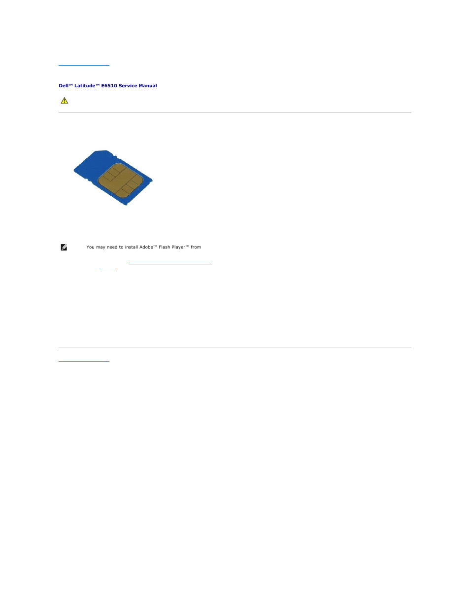 Subscriber identity module (sim) card, Removing the sim card, Replacing the sim card | Dell Latitude E6510 User Manual | Page 43 / 54