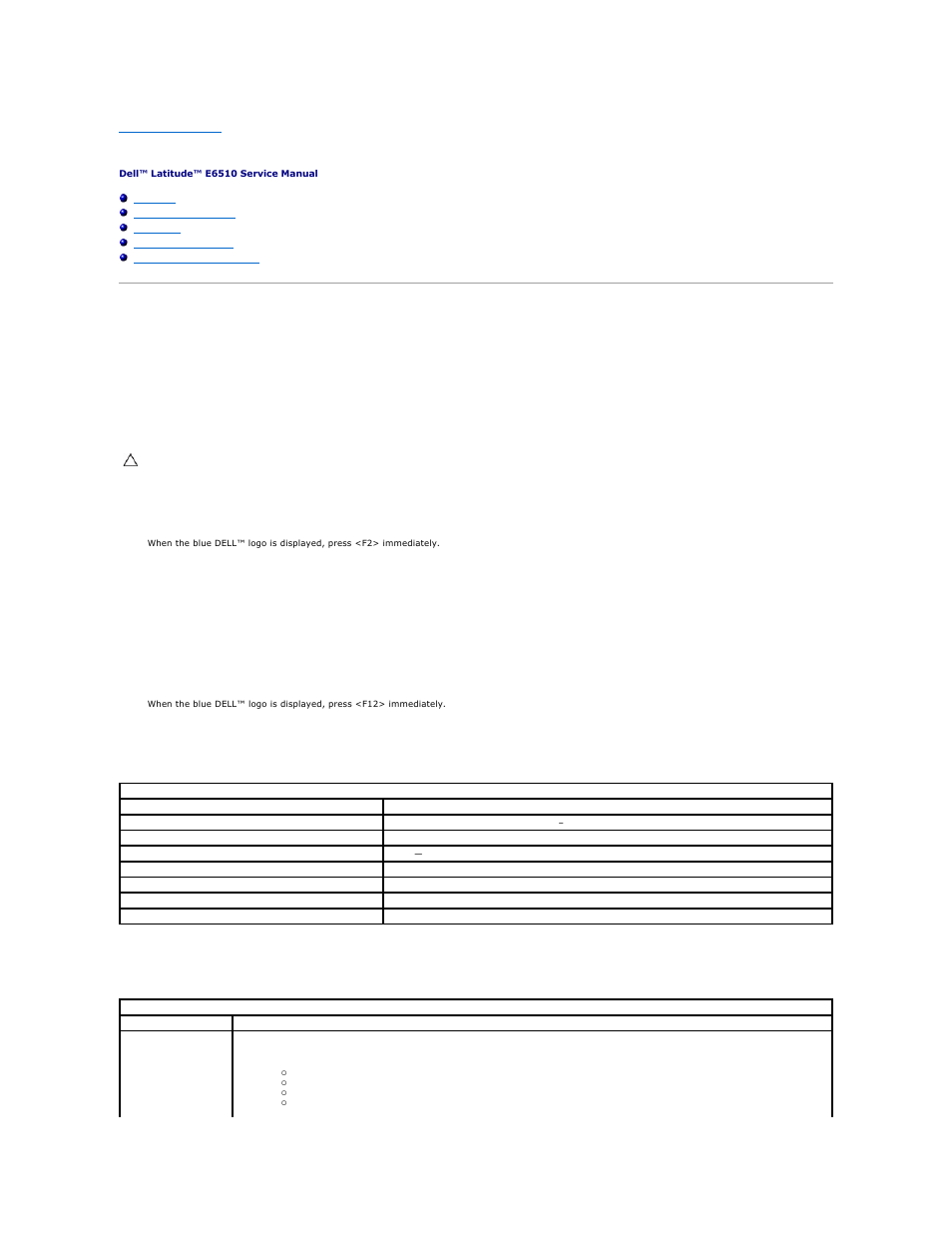 System setup, Overview, Entering system setup | Boot menu, Navigation keystrokes, System setup menu options | Dell Latitude E6510 User Manual | Page 5 / 54