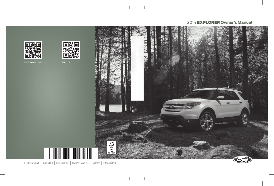 FORD explorer User Manual | 586 pages